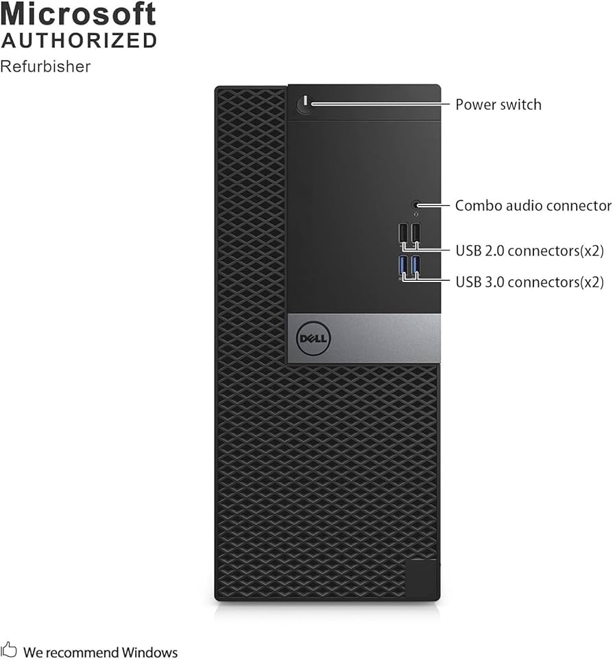 Amazon.com: Dell Optiplex 7040 立式桌上型電腦,四核心i5-6500